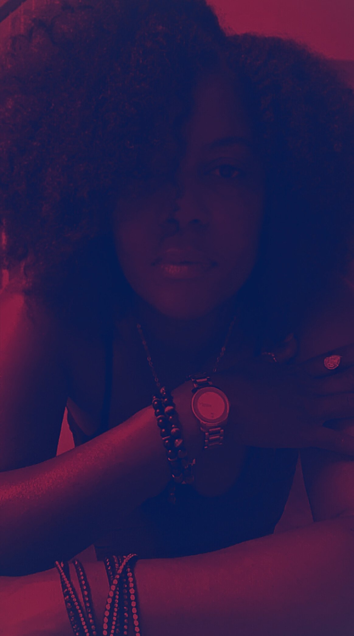 Artistic dark-toned portrait of Beautiful Truth, partially hidden in shadow.