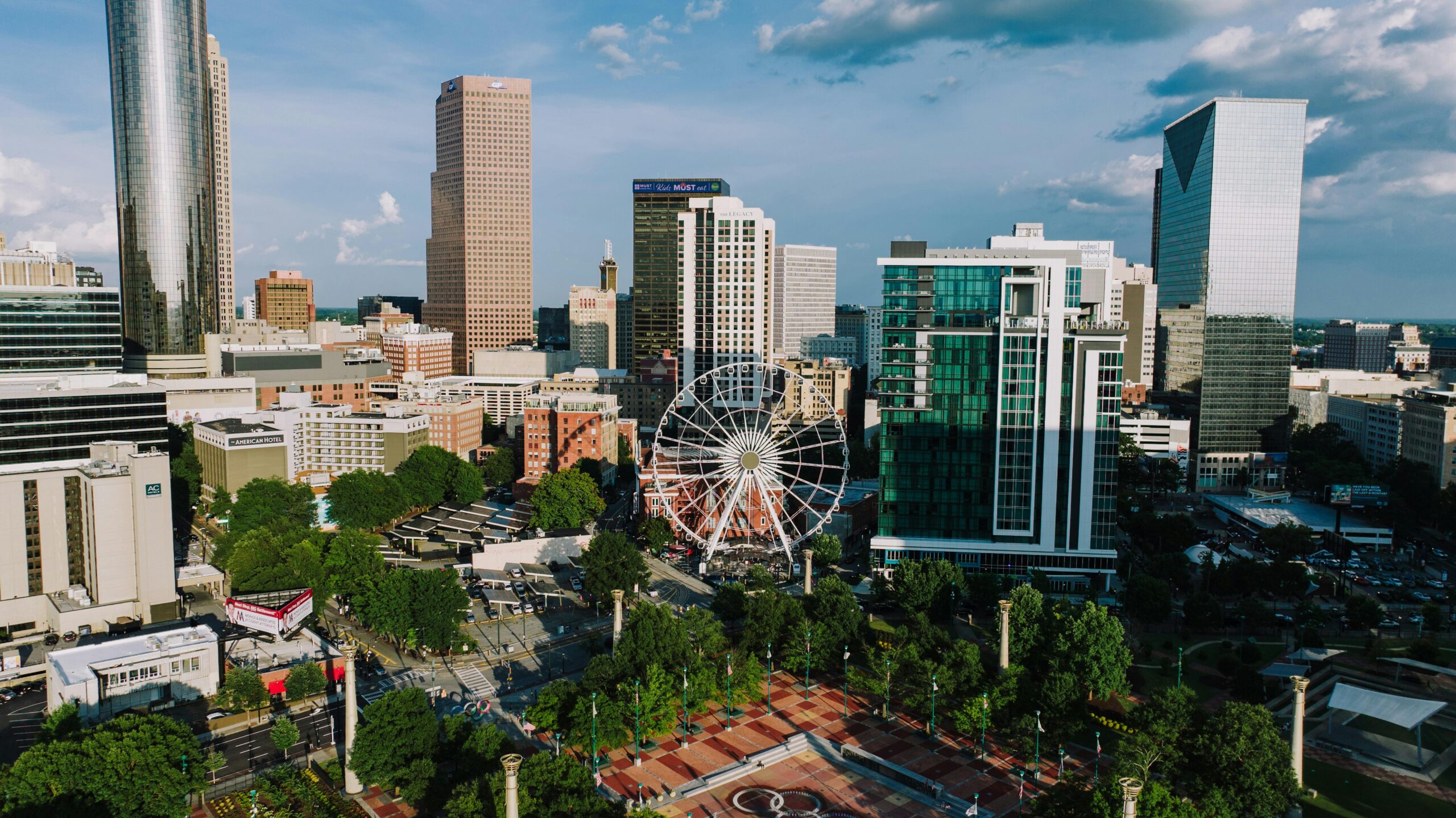 Heart of downtown, near Centennial Olympic Park